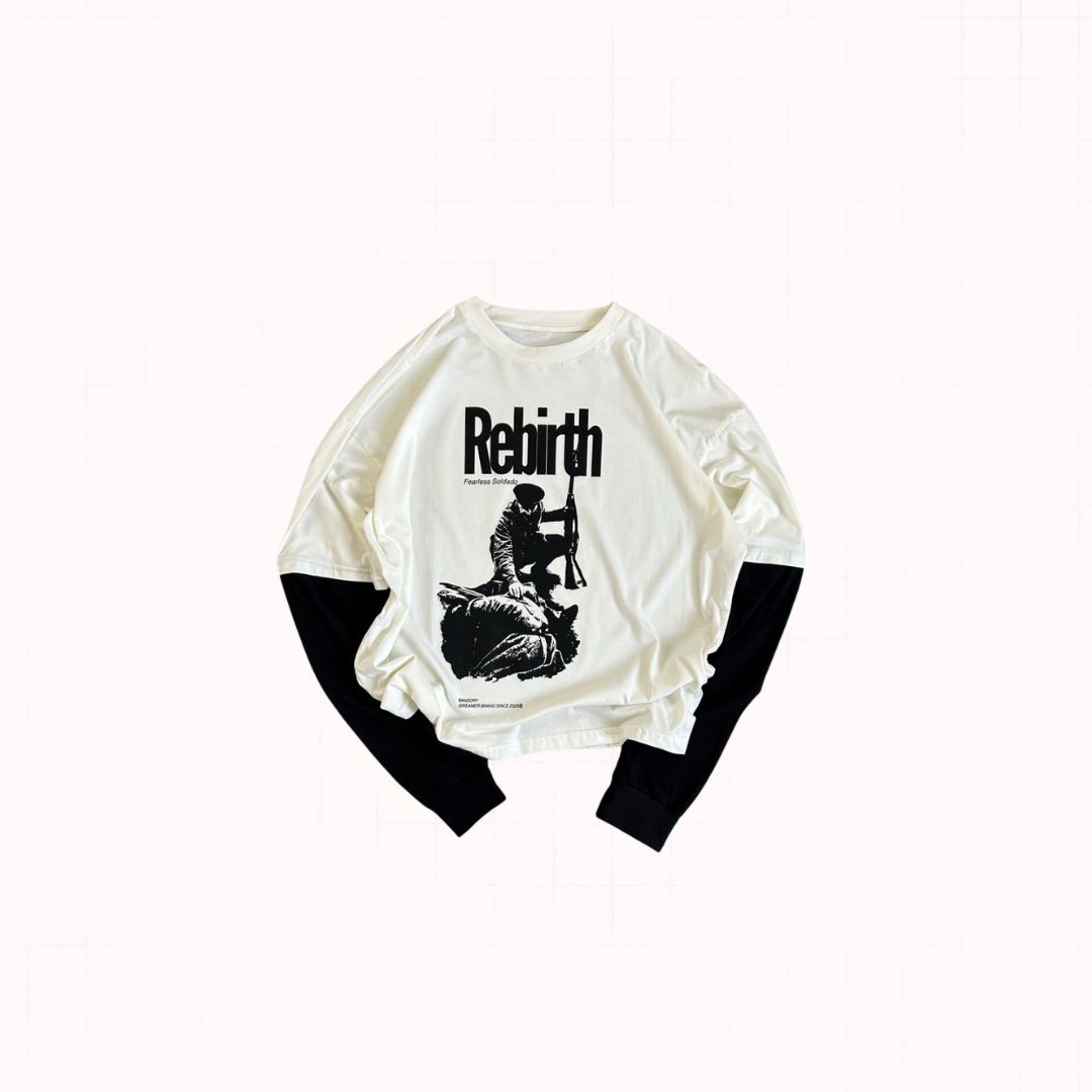 Remera Doble Manga "Fearless"